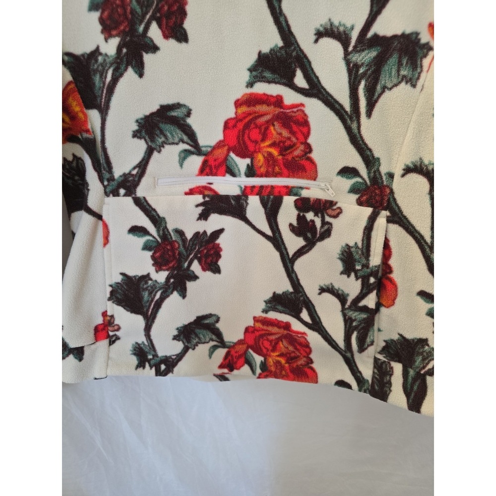 Columbia Ali Peak Hooded Fleece All-Over Floral Print Cowl Neck Sz M Boho-chic - Picture 4 of 13